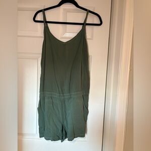 Splendid Olive Sleeveless Jumpsuit
